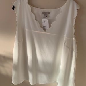 Scalloped Blouse, Size XL